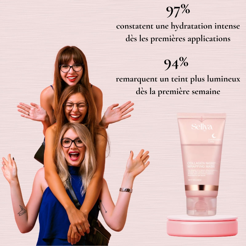 SELLYA® - Crème Masque de Nuit au Collagène